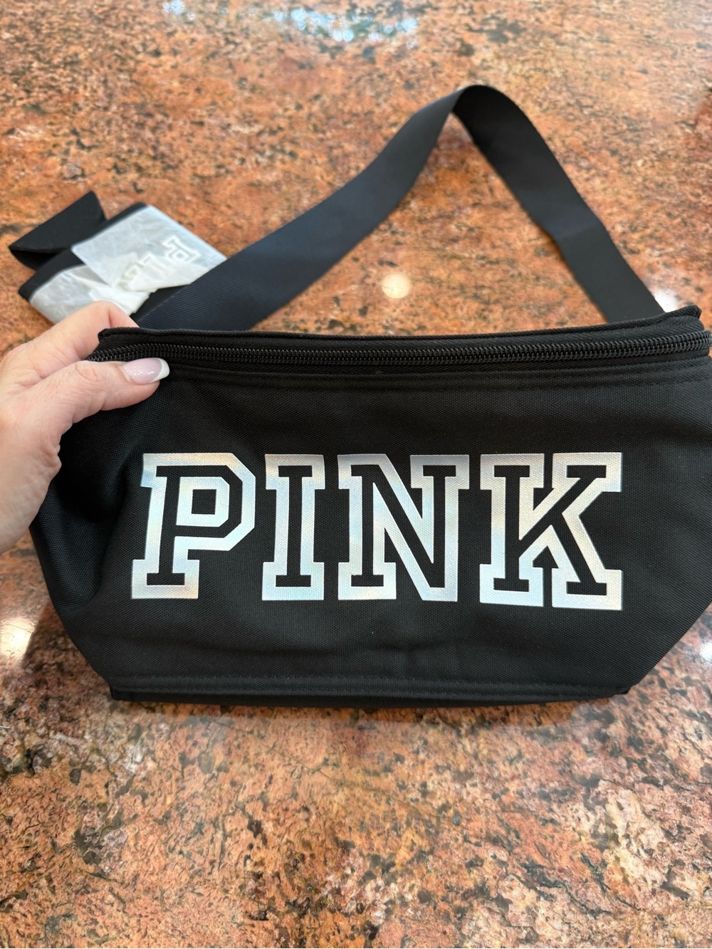 PINK Black Logo cooler black